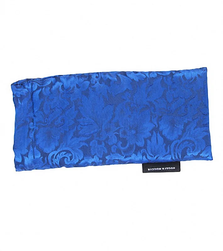 Hugger Mugger Silk Yoga Eye Pillow - Flax Cobalt