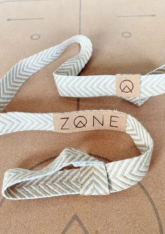 Jute Yoga Strap in Cream/Natural 140cm