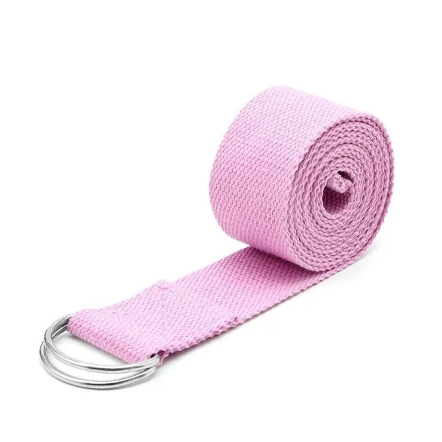 Yoga Stretch Strap Multi-Colors D-Ring Belt